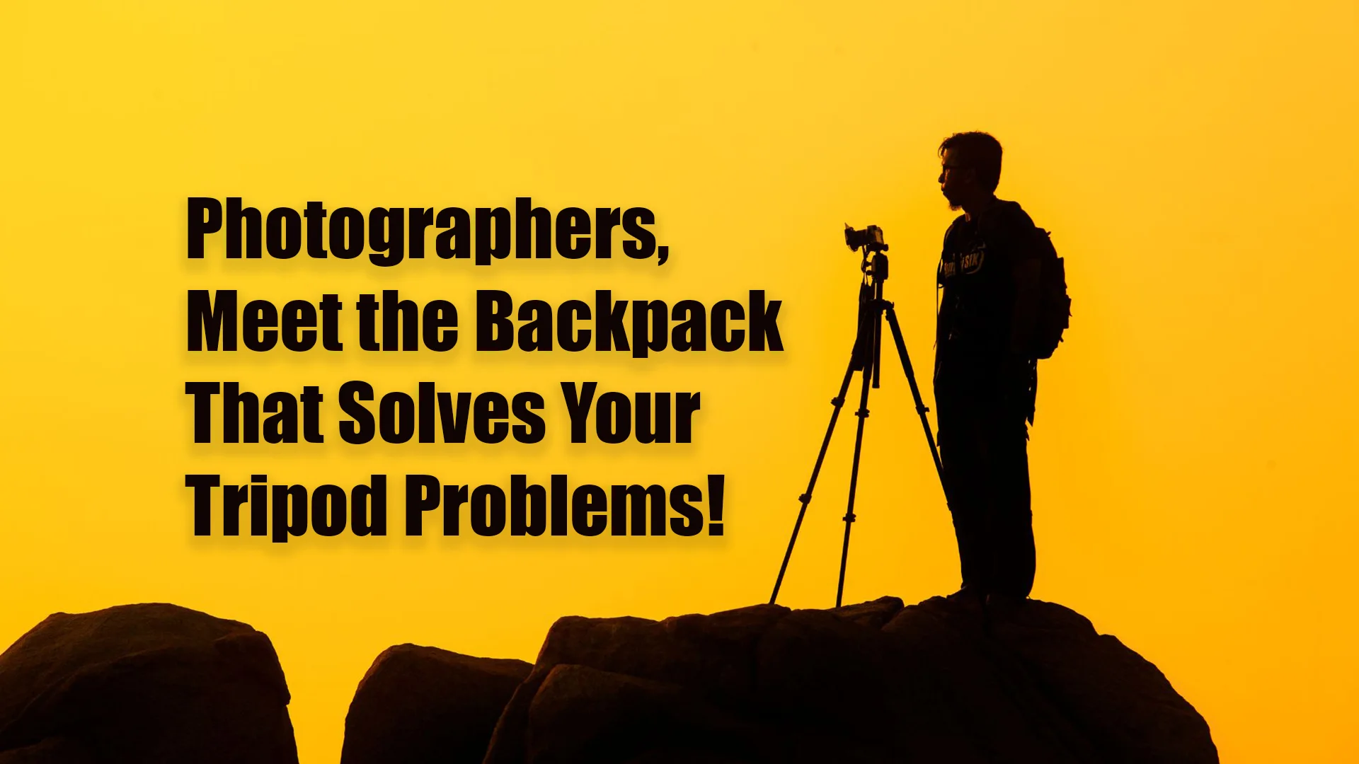 Backpack with Tripod Holder for Photographers Who Need Stability