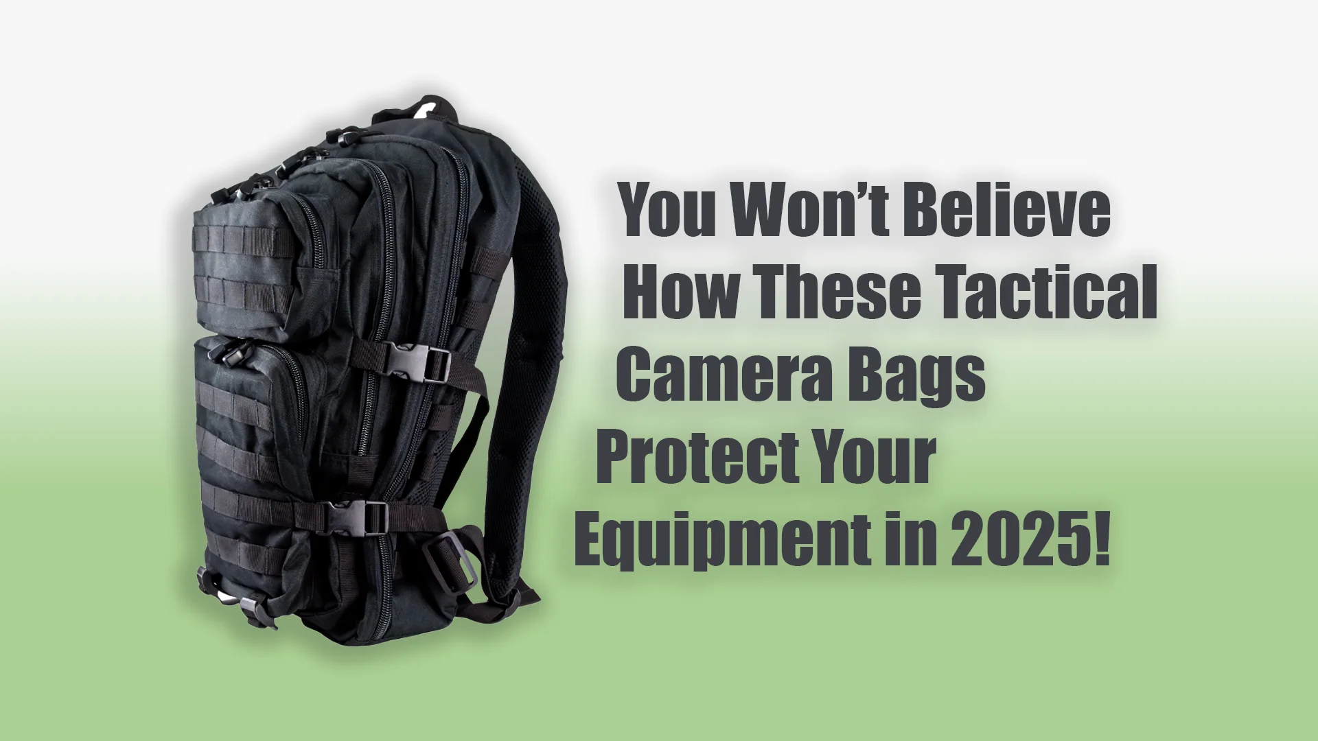 The Best Tactical Camera Bags of 2025: Rugged, Secure, and Versatile Options