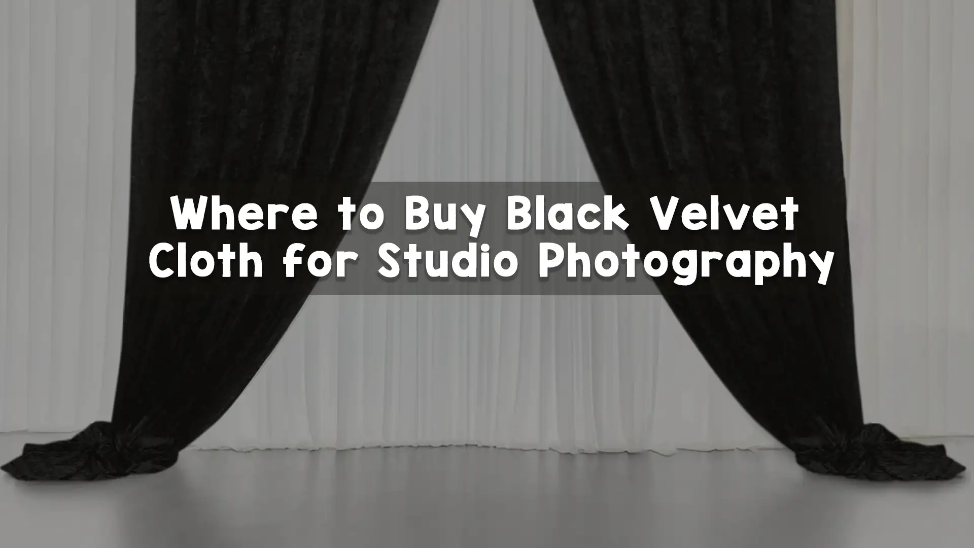 Where to Buy Black Velvet Cloth for Studio Photography