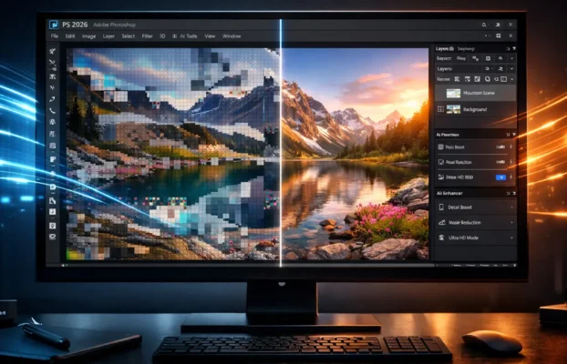 Fix Photoshop 2026 Pixelated Preview Bug (v27 Display Fix)