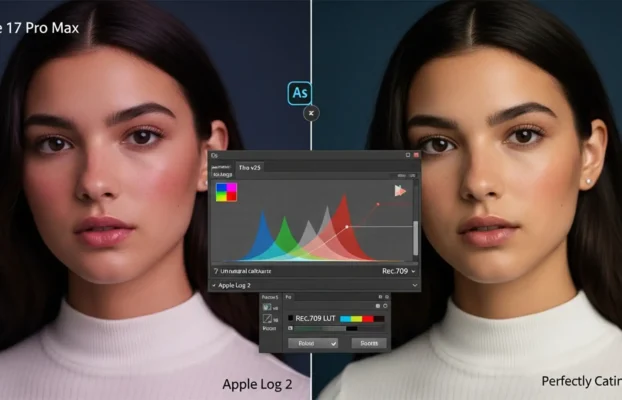 Fix iPhone 17 Pro Apple Log 2 Skin Tone Correction in PS