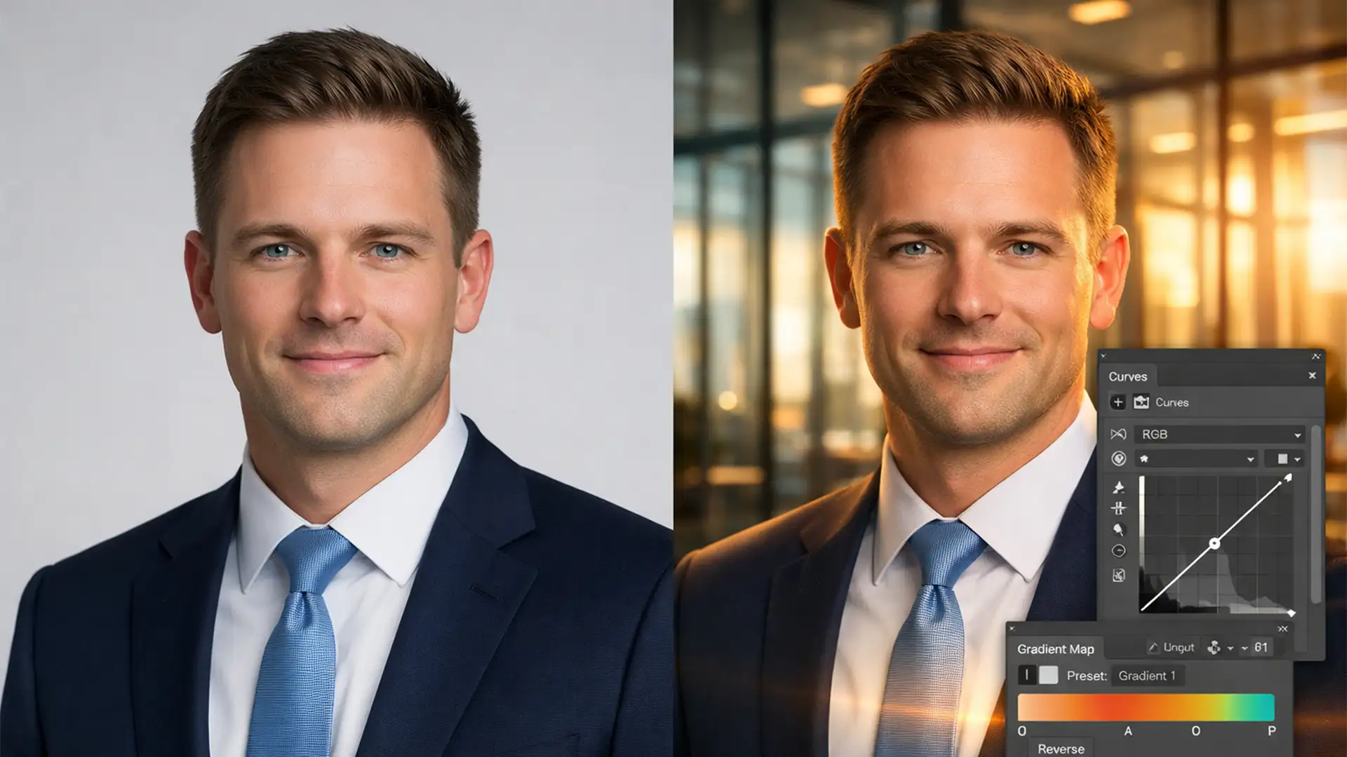 How to Match Real Headshot Lighting to AI-Generated Office Backgrounds