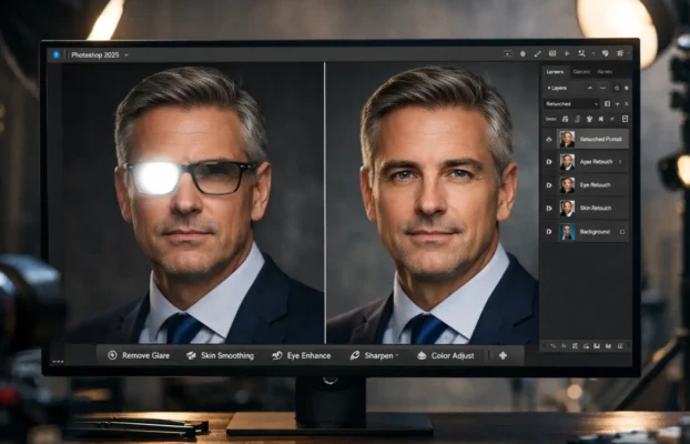 Removing Glasses Glare: The New Non-Destructive Workflow for 2025