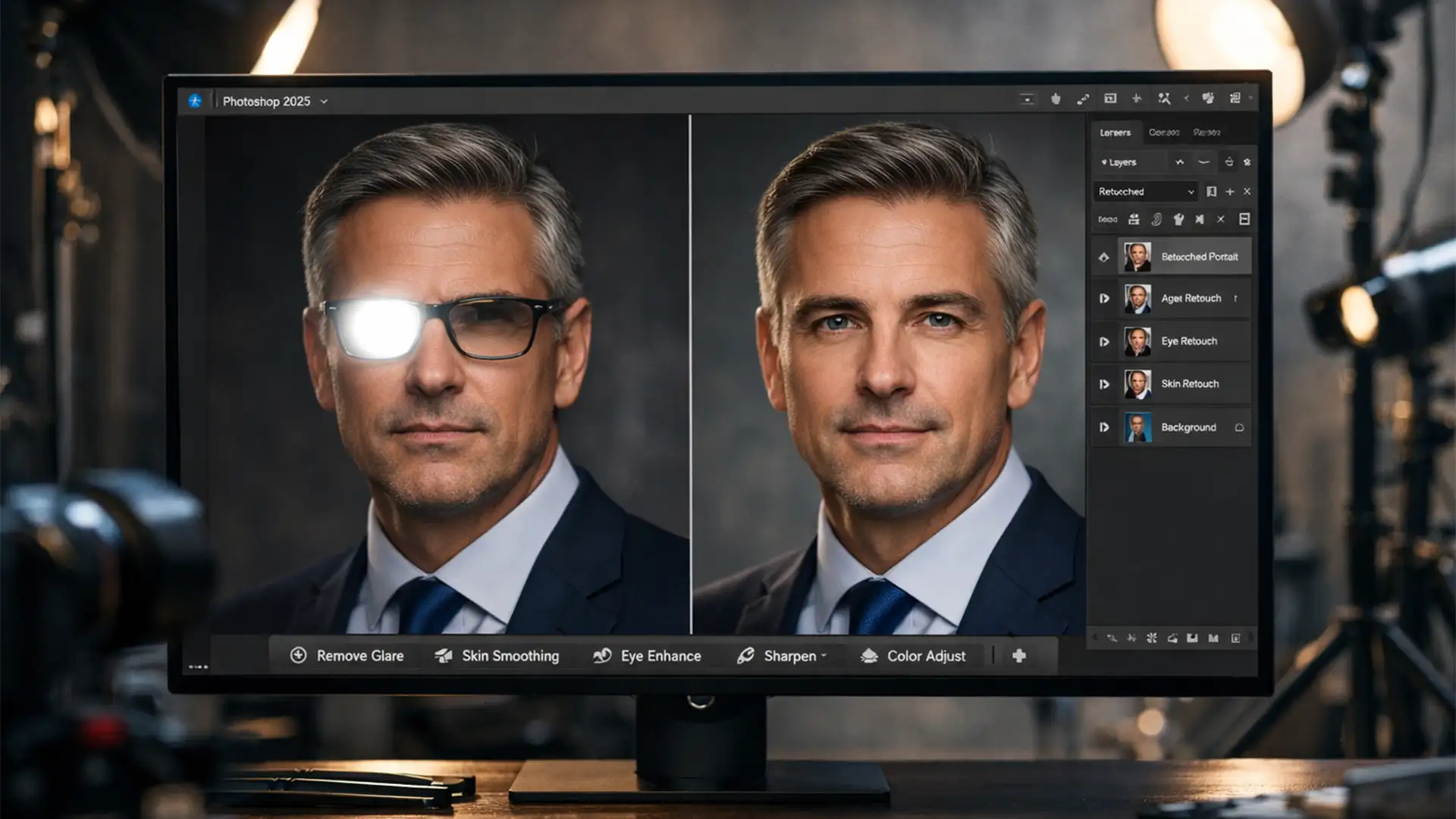 Removing Glasses Glare: The New Non-Destructive Workflow for 2025