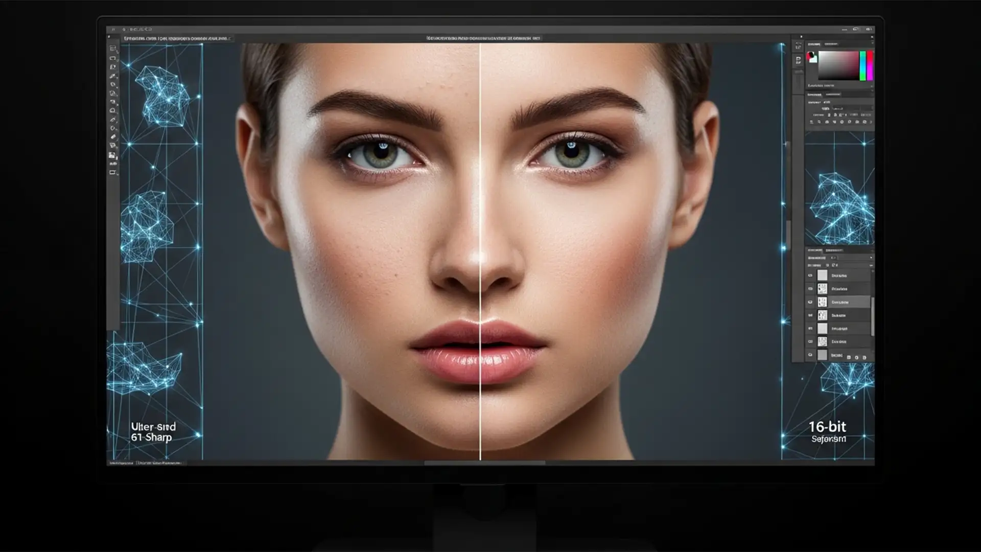 Advanced Frequency Separation for 8K Portraits