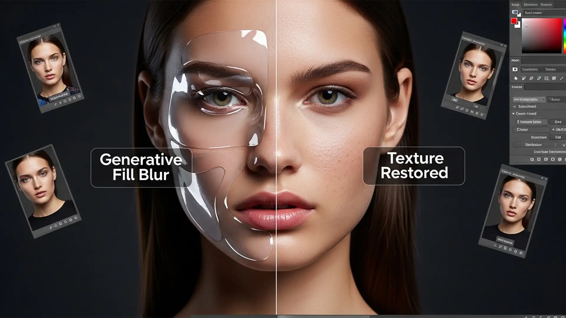 How to Fix Blurry Skin Patches from Photoshop Generative Fill