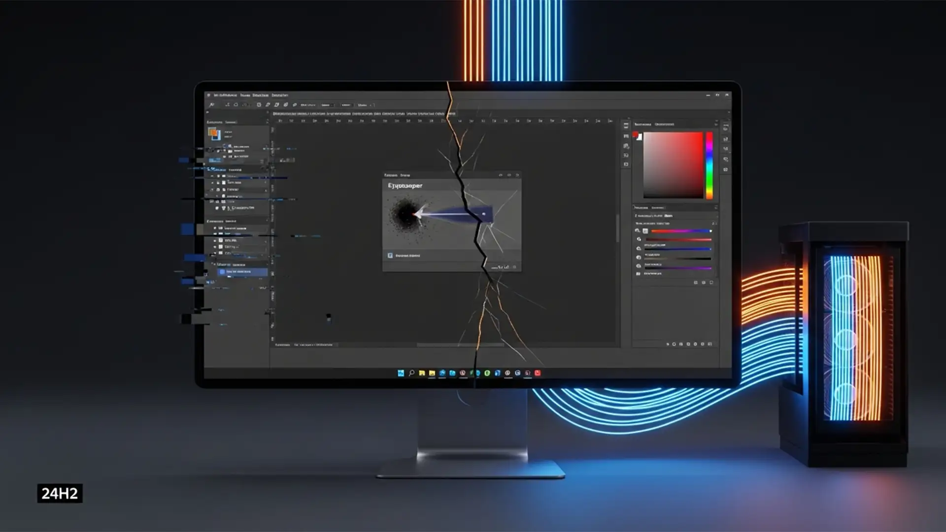 How to Fix Photoshop 2025 UI Scaling & Eyedropper Bugs on Win 11 24H2