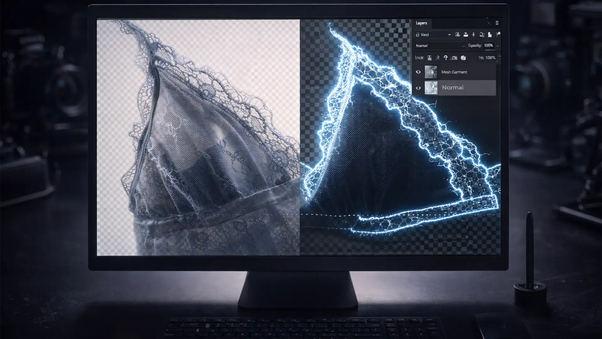 High-Volume Background Removal for Mesh and Sheer Products