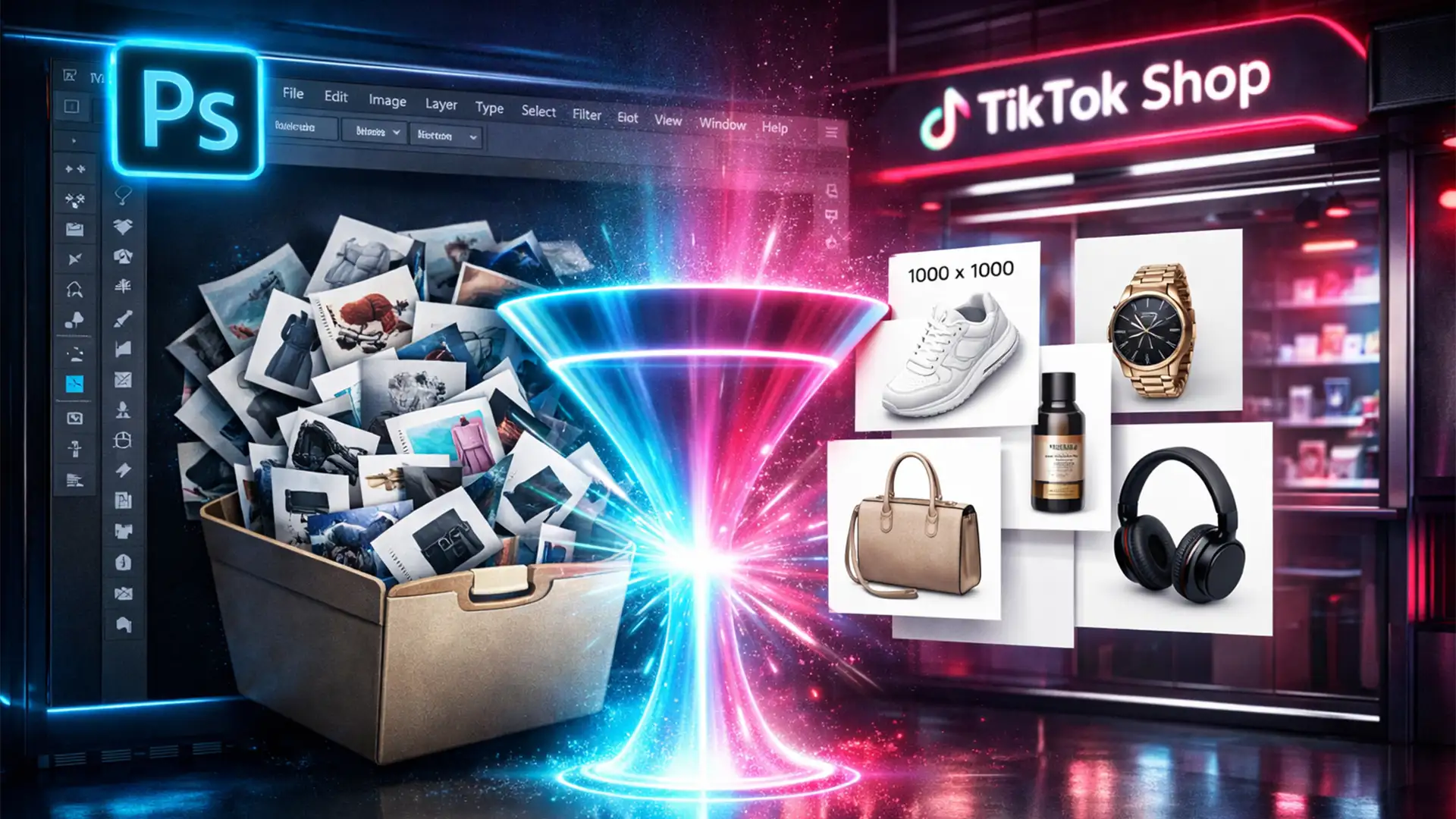 Batch Edit Product Photos for TikTok Shop in Photoshop