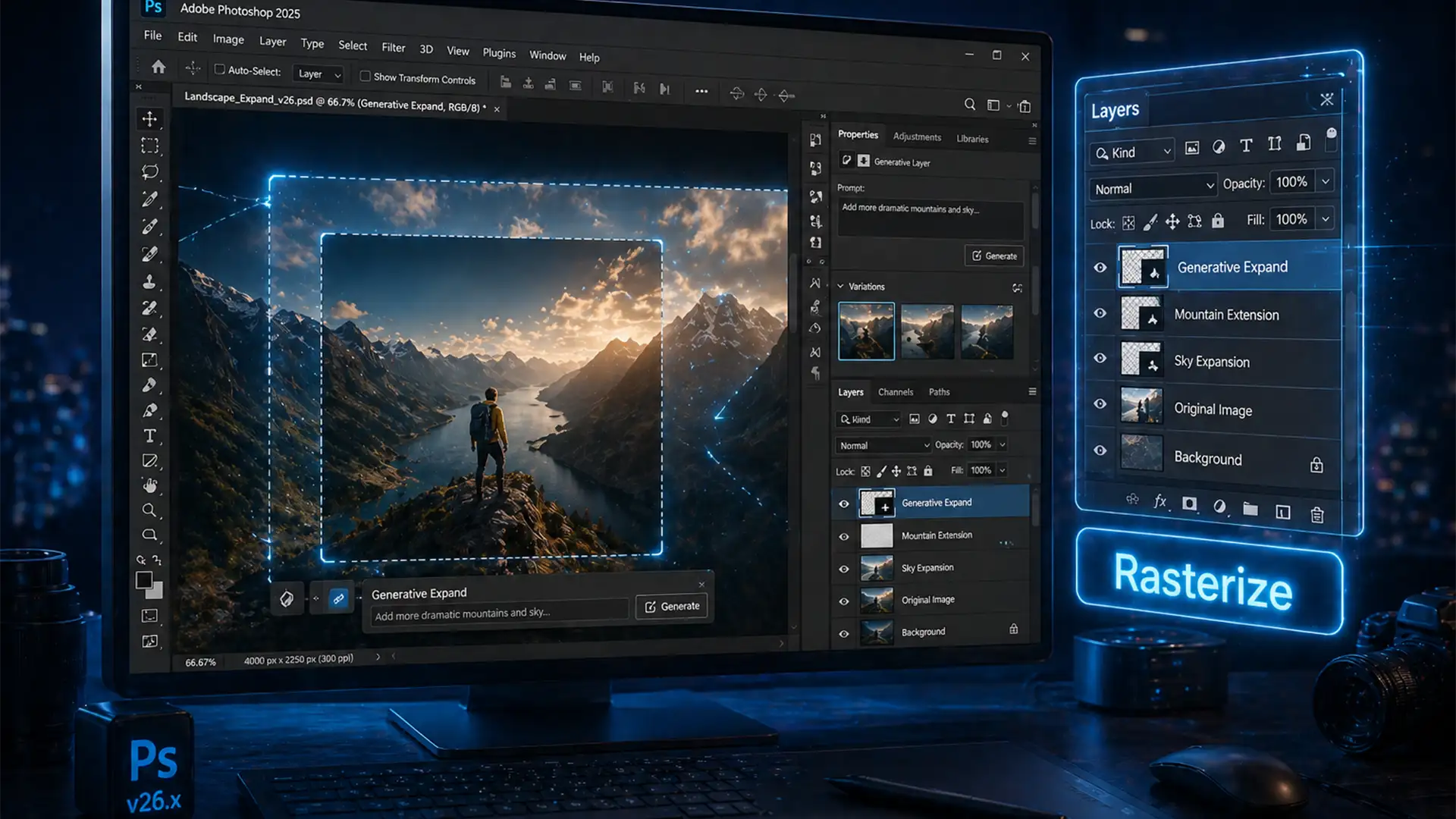 How to Edit Area After Generative Expand in Photoshop