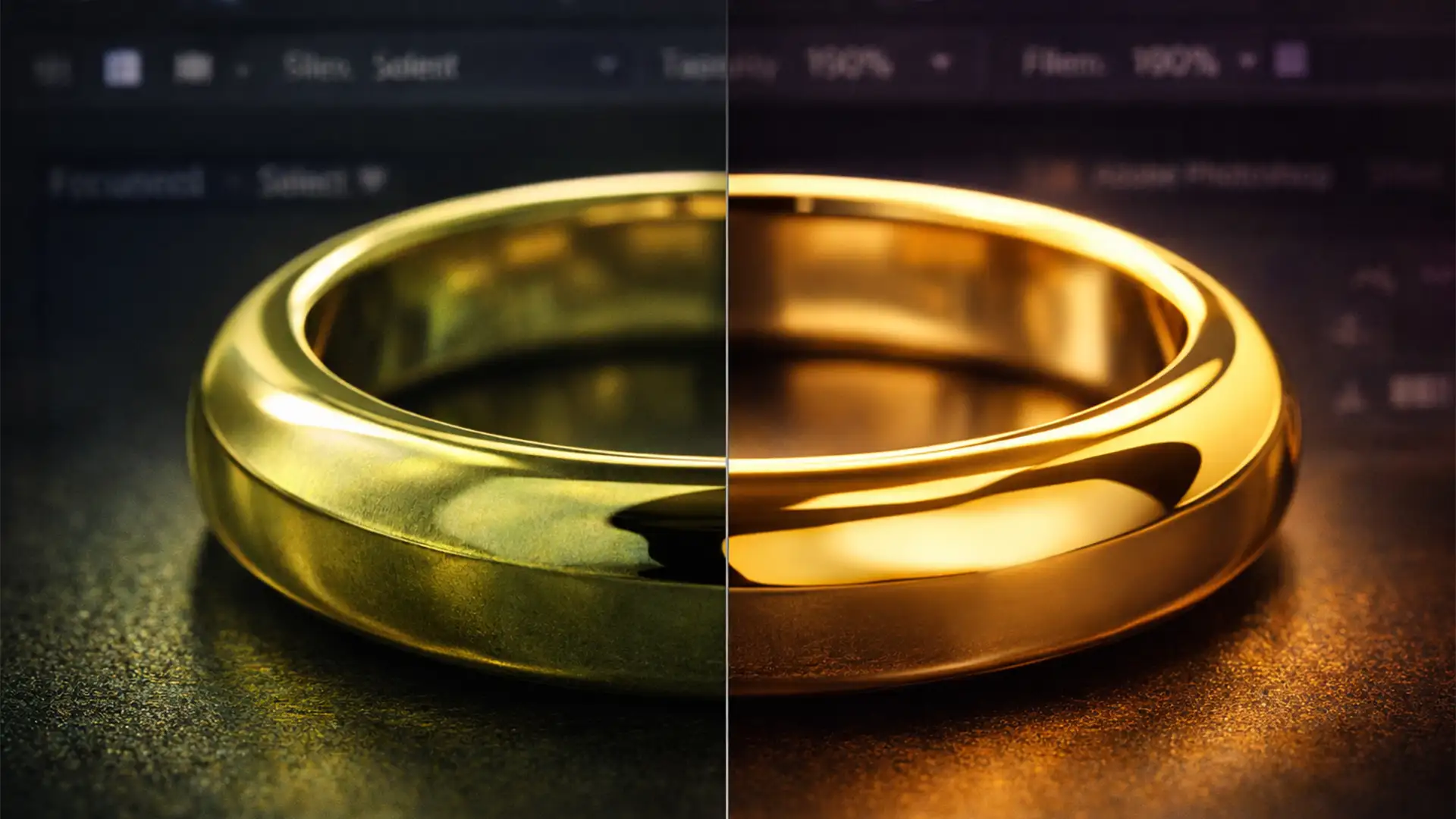 How to Fix Brassy Gold Jewelry Photos in Photoshop