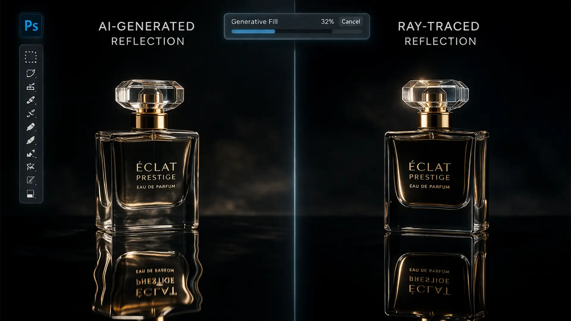 Fix Generative Fill Distorted Reflections in Photoshop