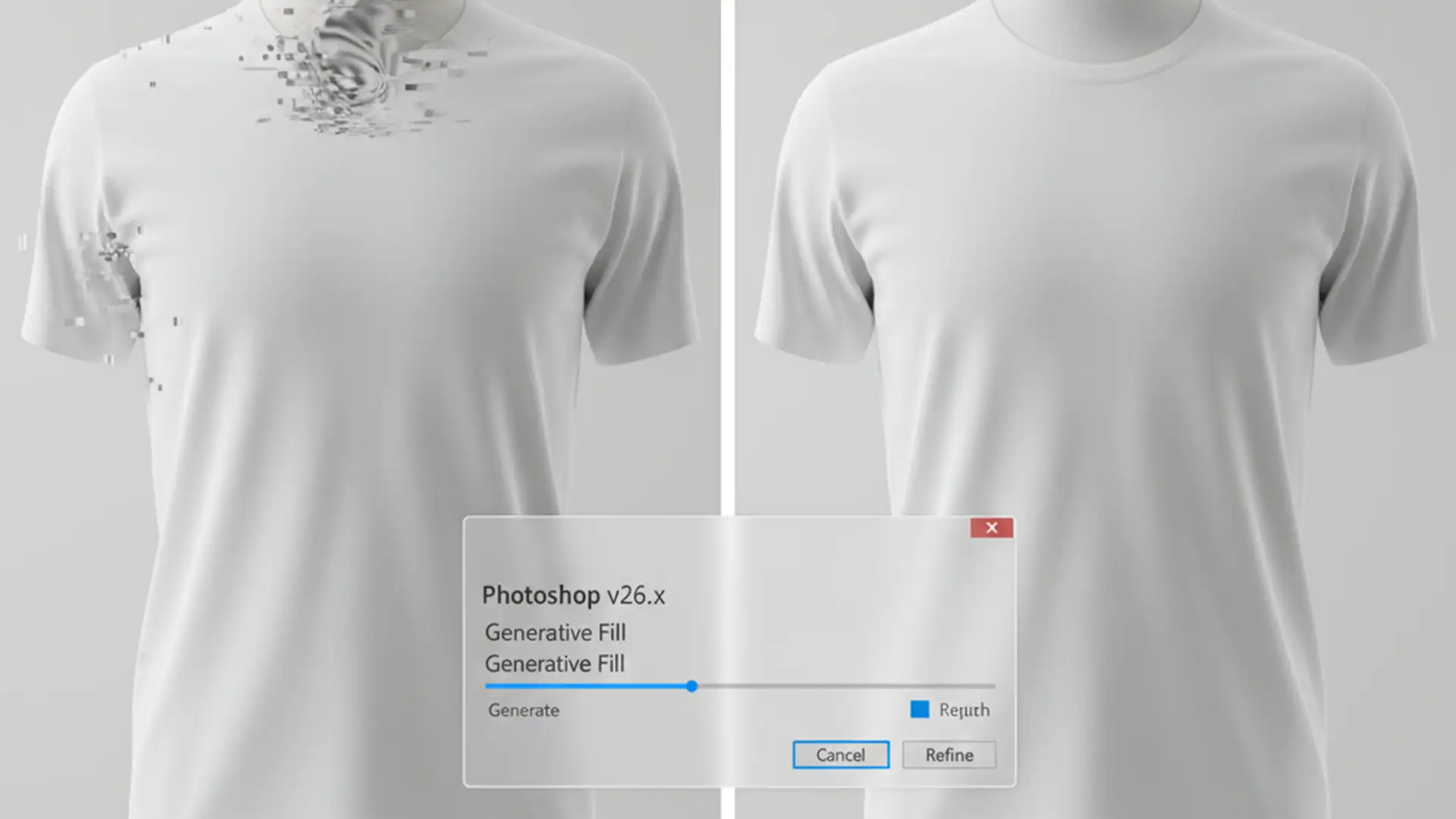 Fix Generative Fill Artifacts in Ghost Mannequin Edits