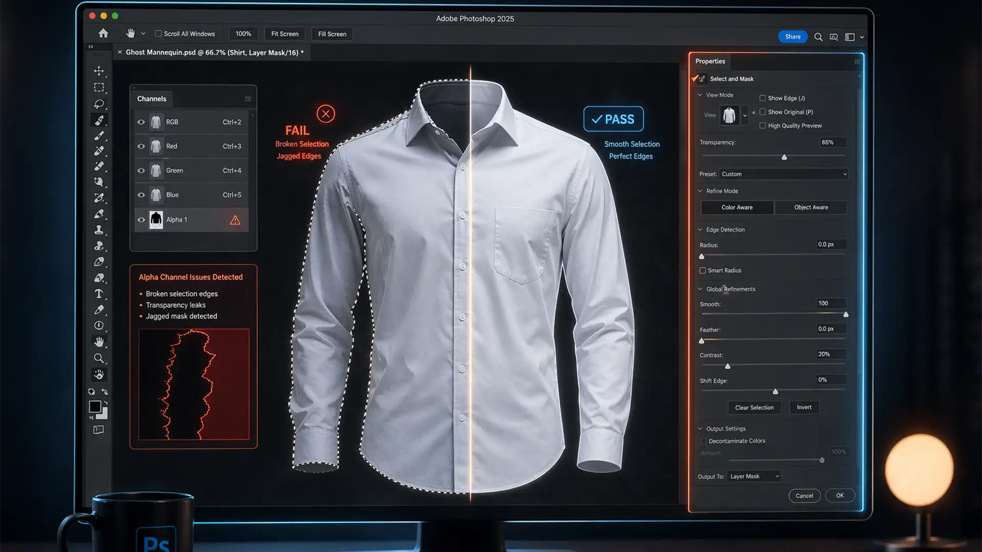 Fix Photoshop 2025 Select and Mask Action Bug (Batch Edit)