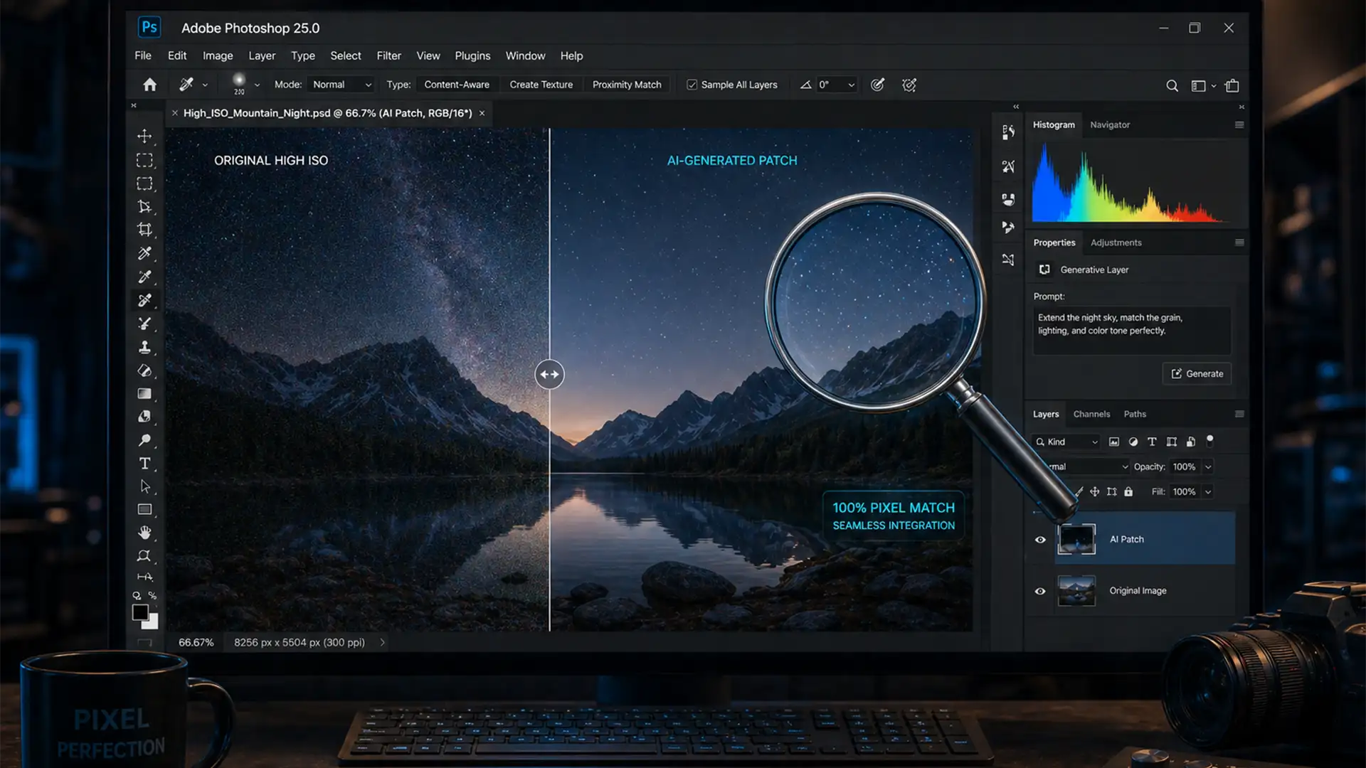 Fix Grain Mismatch in Photoshop Generative Fill (Pro Guide)