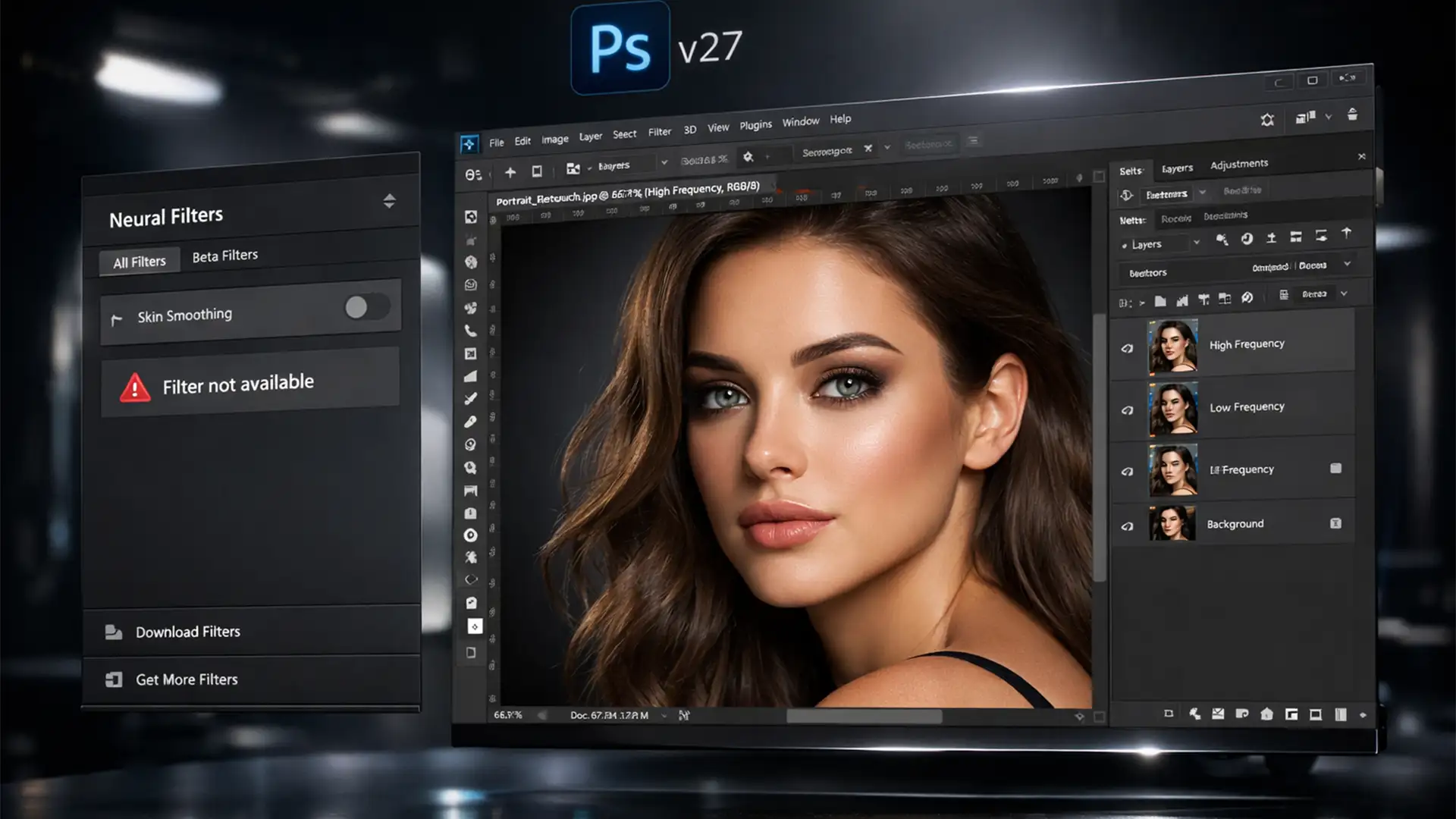 Fix Photoshop Neural Filter Skin Smoothing Disabled Error