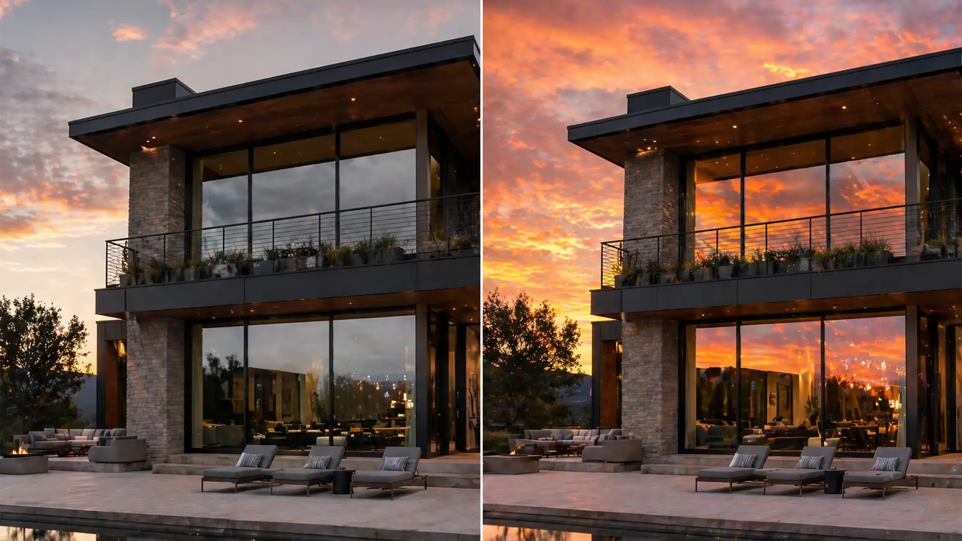 Realistic Sky Replacement: Syncing Window Reflections