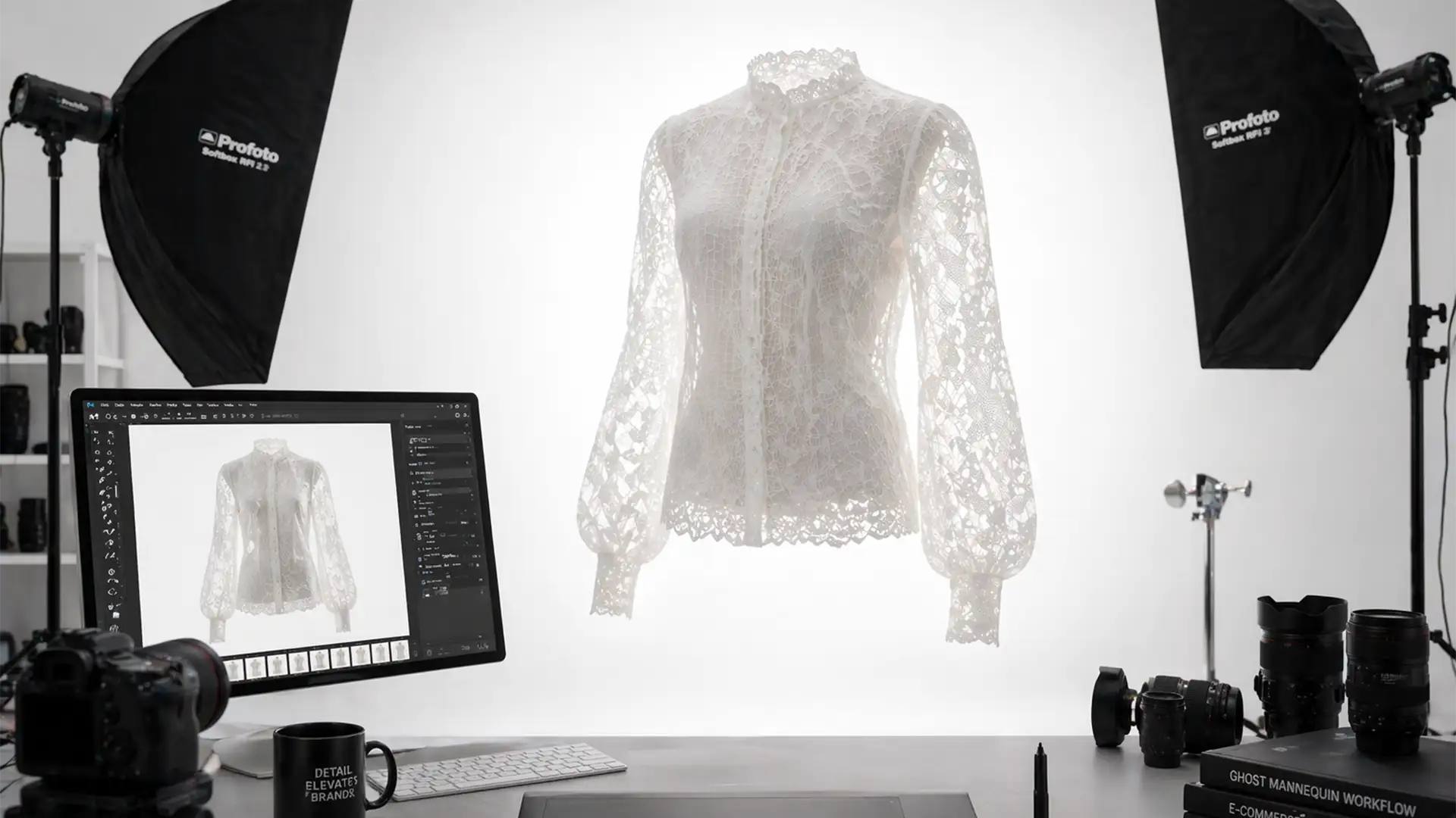 The Transparency Trap: Mastering Ghost Mannequin Edits for Sheer, Mesh, and Lace Apparel