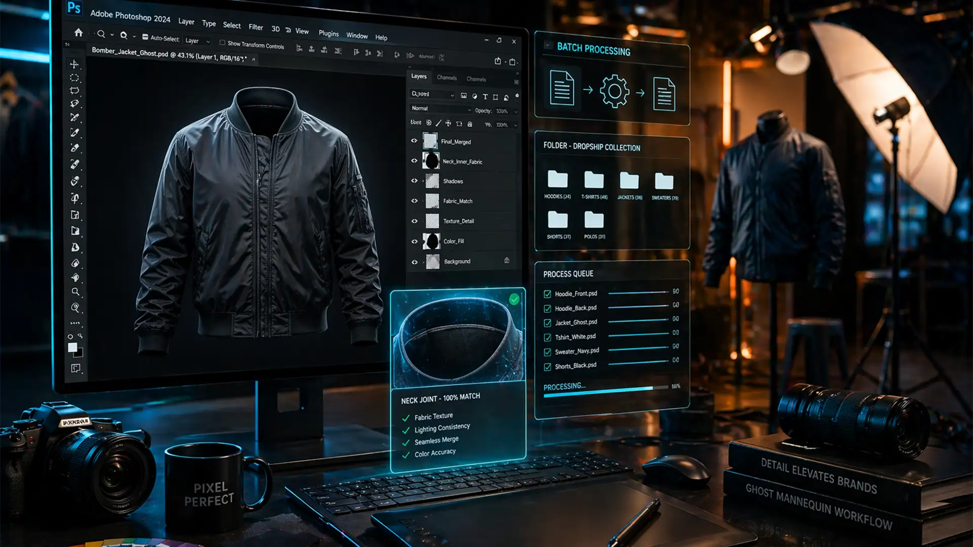 High Volume Batch Ghost Mannequin Workflow 2024 Guide