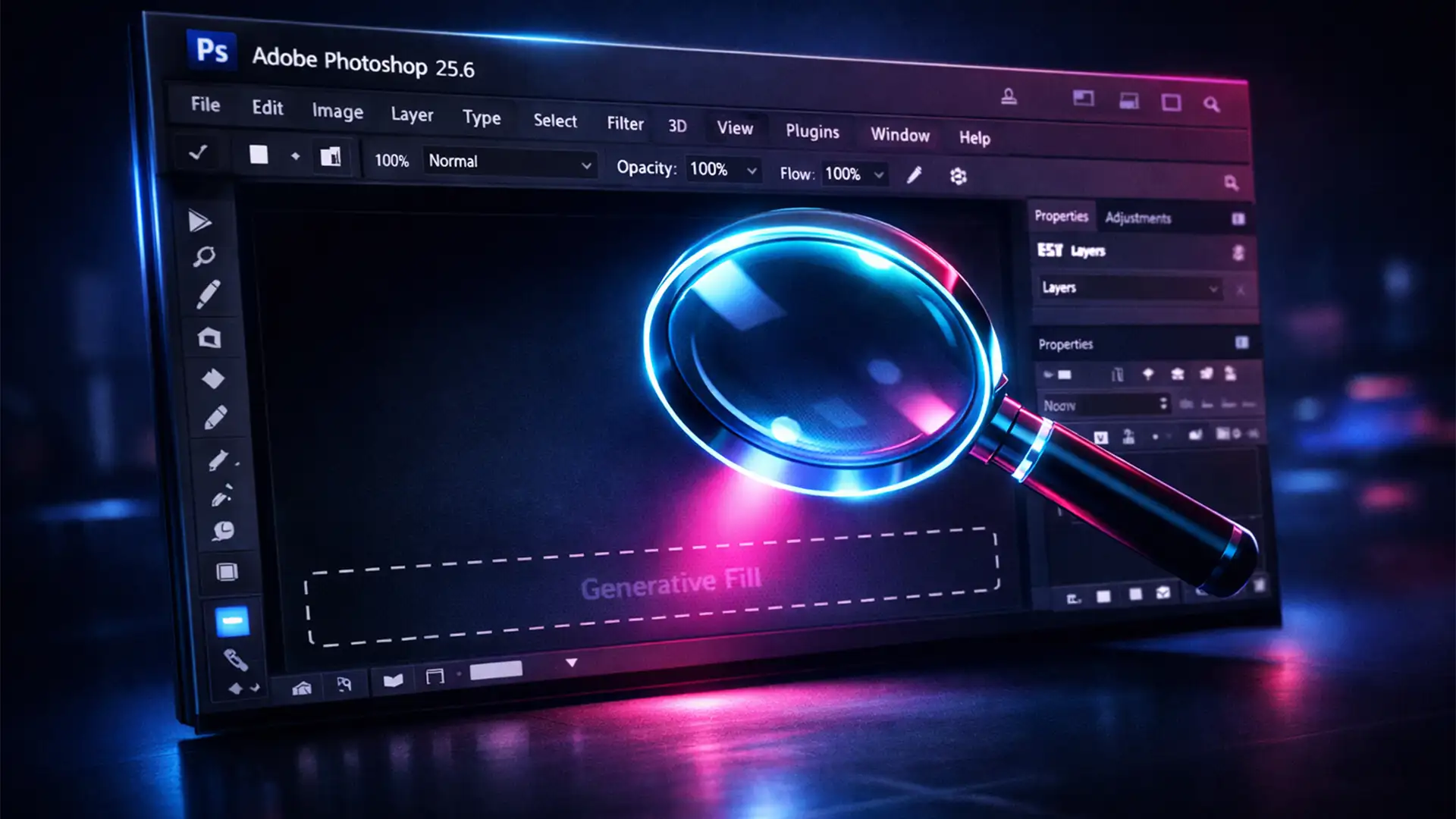 Photoshop Generative Fill Bar Missing? Restore It in v25.6