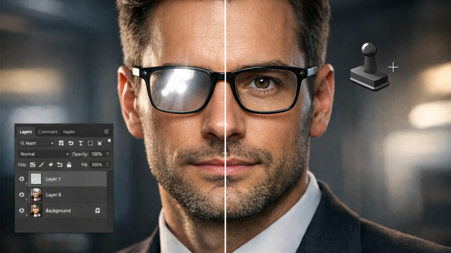 Fix Glasses Glare: Why AI Fails & How to Retouch Manually
