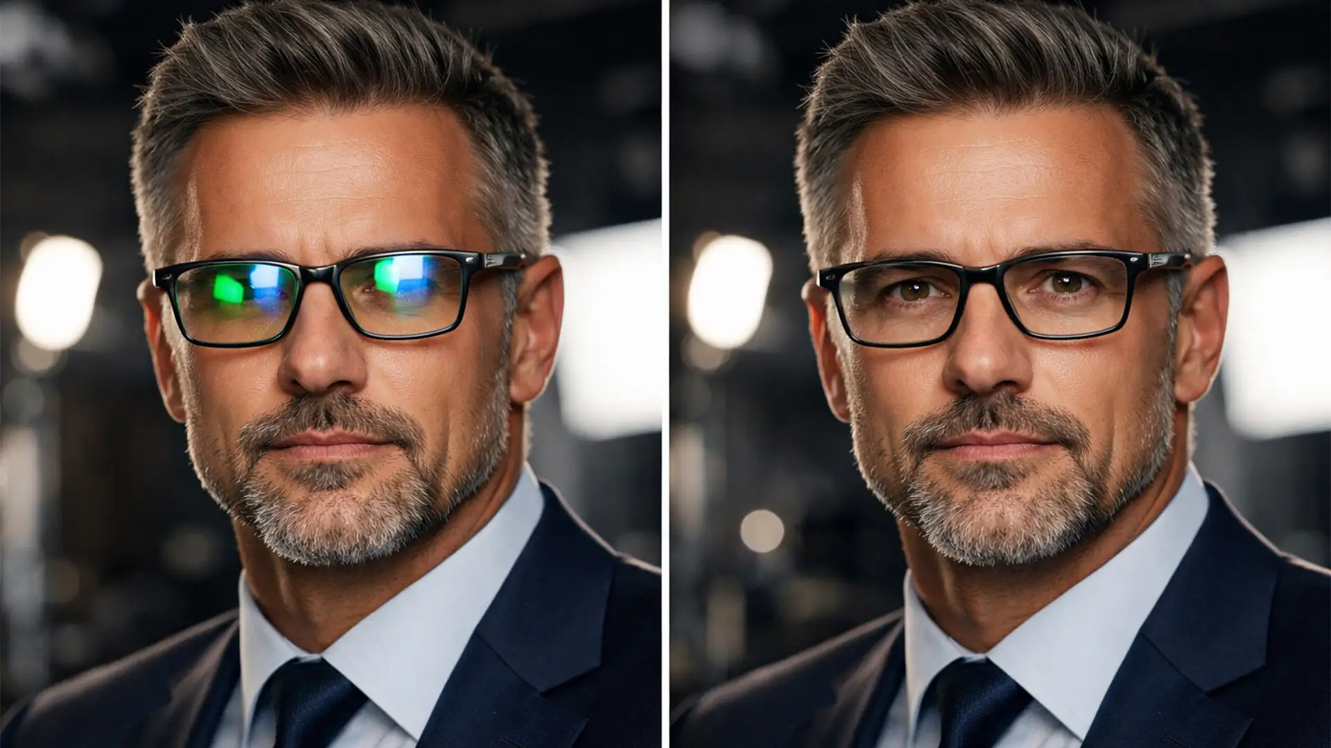 Remove Green & Blue Light Glare From Glasses in Photoshop