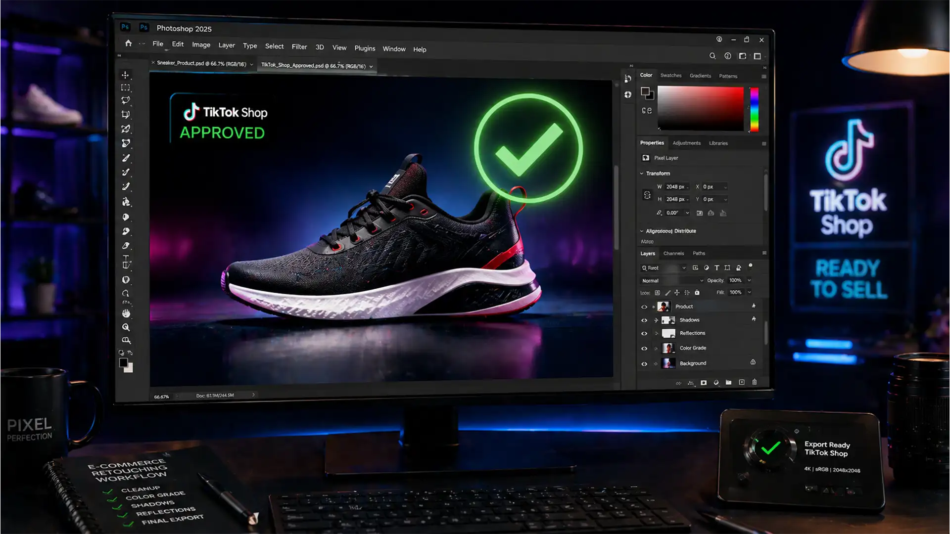 Stop TikTok Shop Rejections: The 2024 Photoshop Workflow
