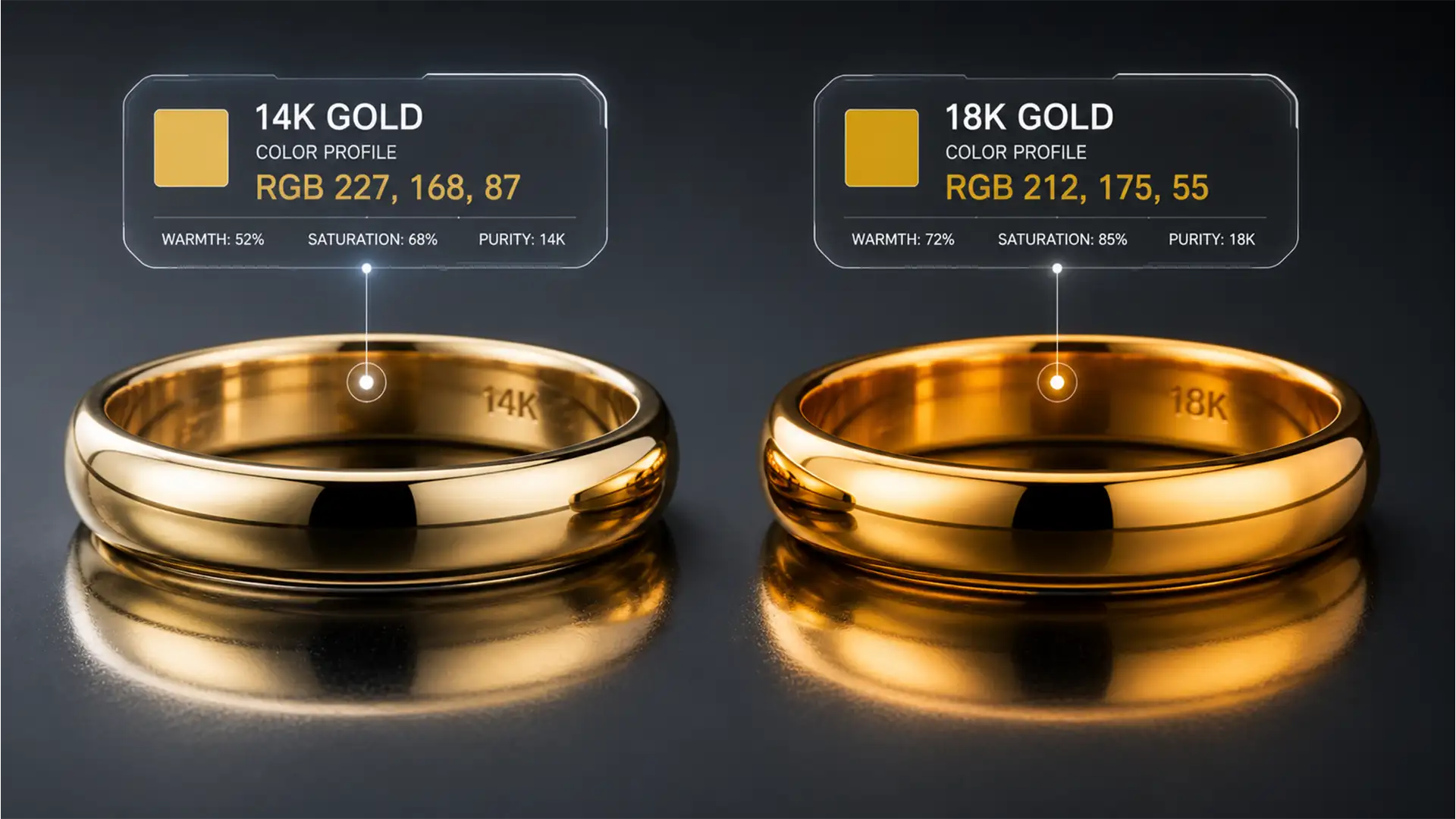 Batch Matching 14k vs 18k Gold Colors in Photoshop