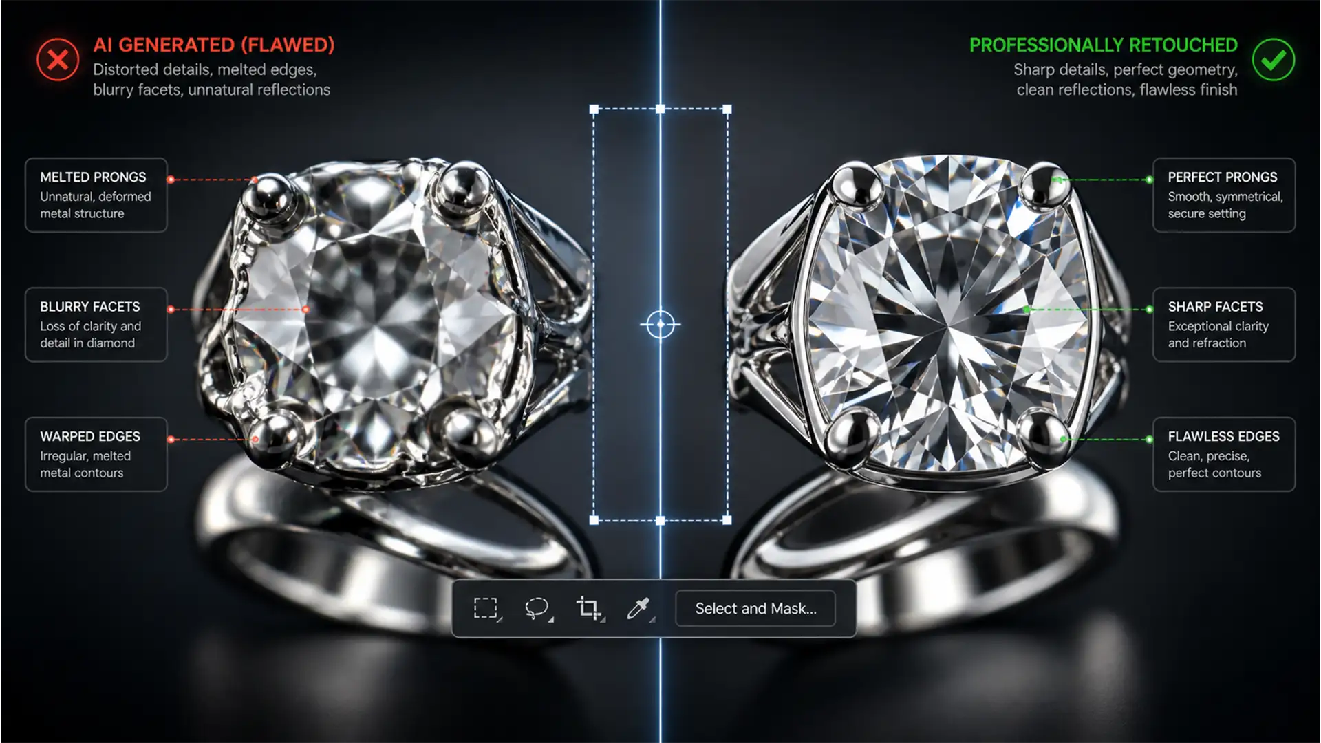 Fix Generative Fill Jewelry Artifacts & Melted Metal