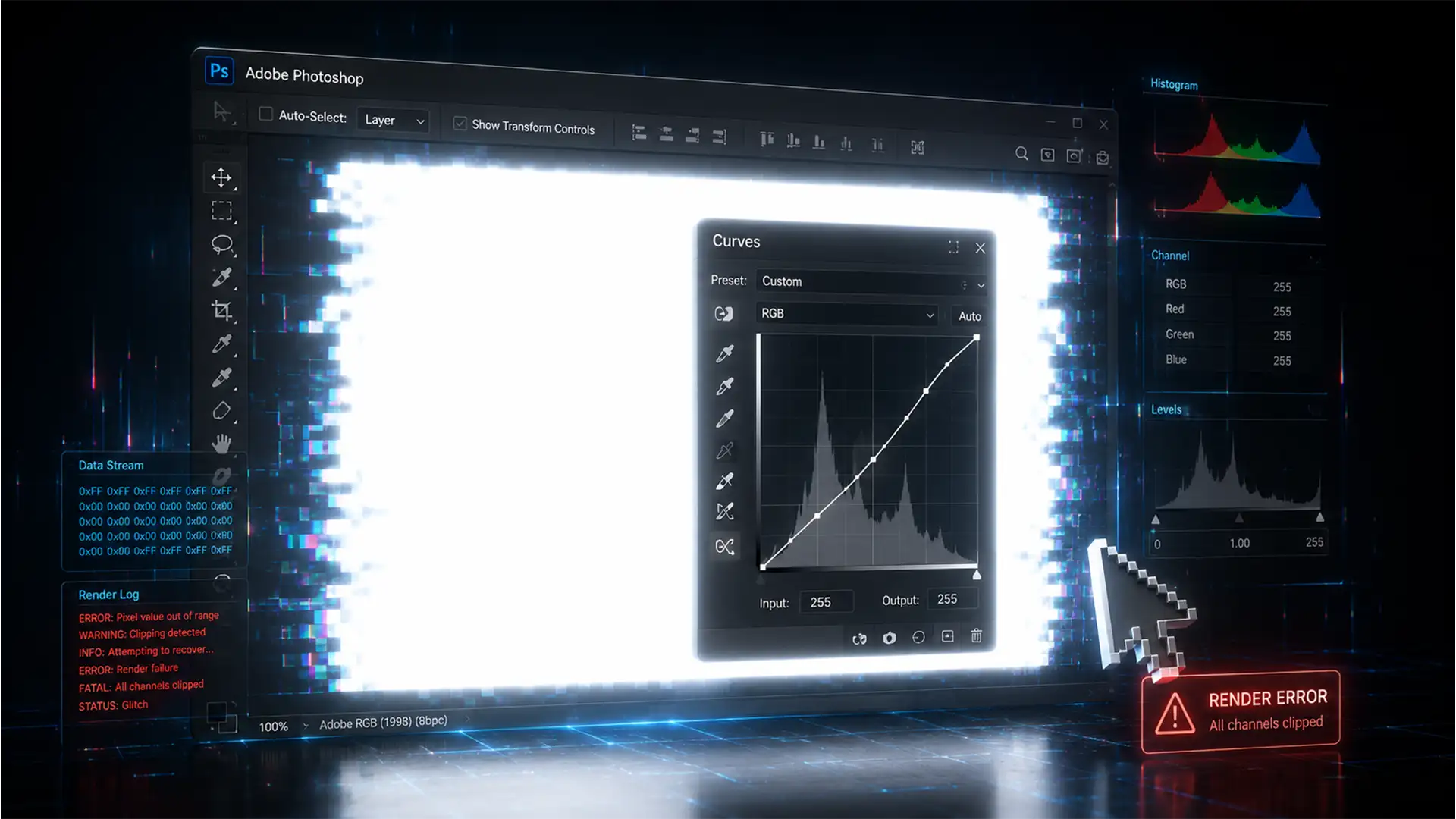 Fix Photoshop Curves Auto Color Picker Turning Layers White