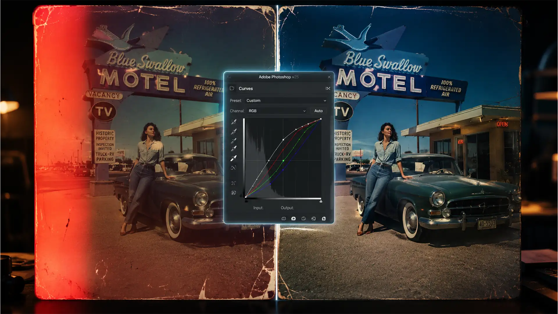 Restoring the Irreparable: Manual Curve Techniques for Light-Damaged Scans
