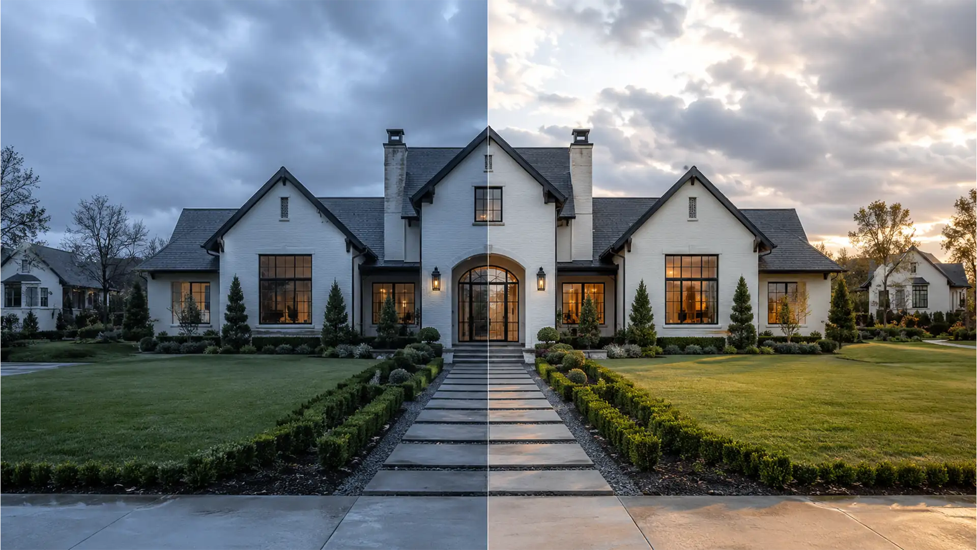 Real Estate Retouching: Natural Color Correction for Overcast Photos