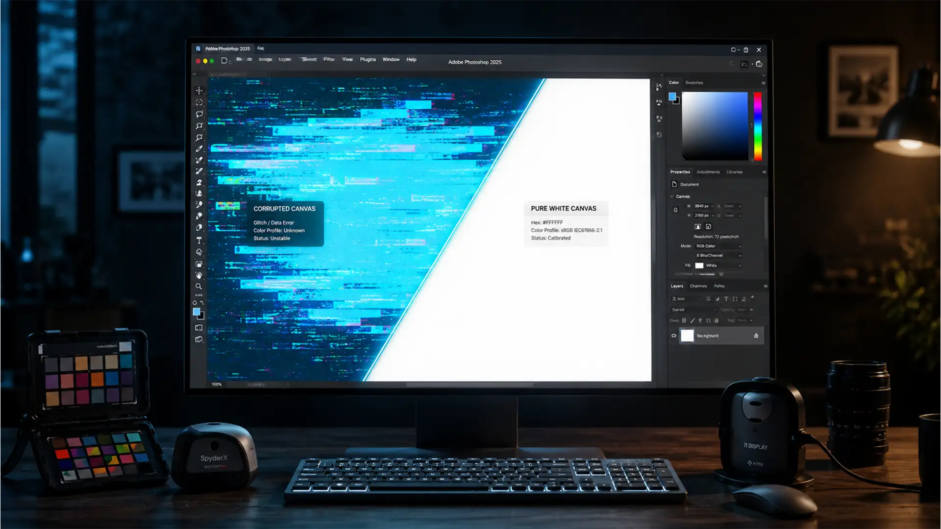 Photoshop 2025 UI Color Bug: Why Your Workspace Looks Blue and How to Fix It