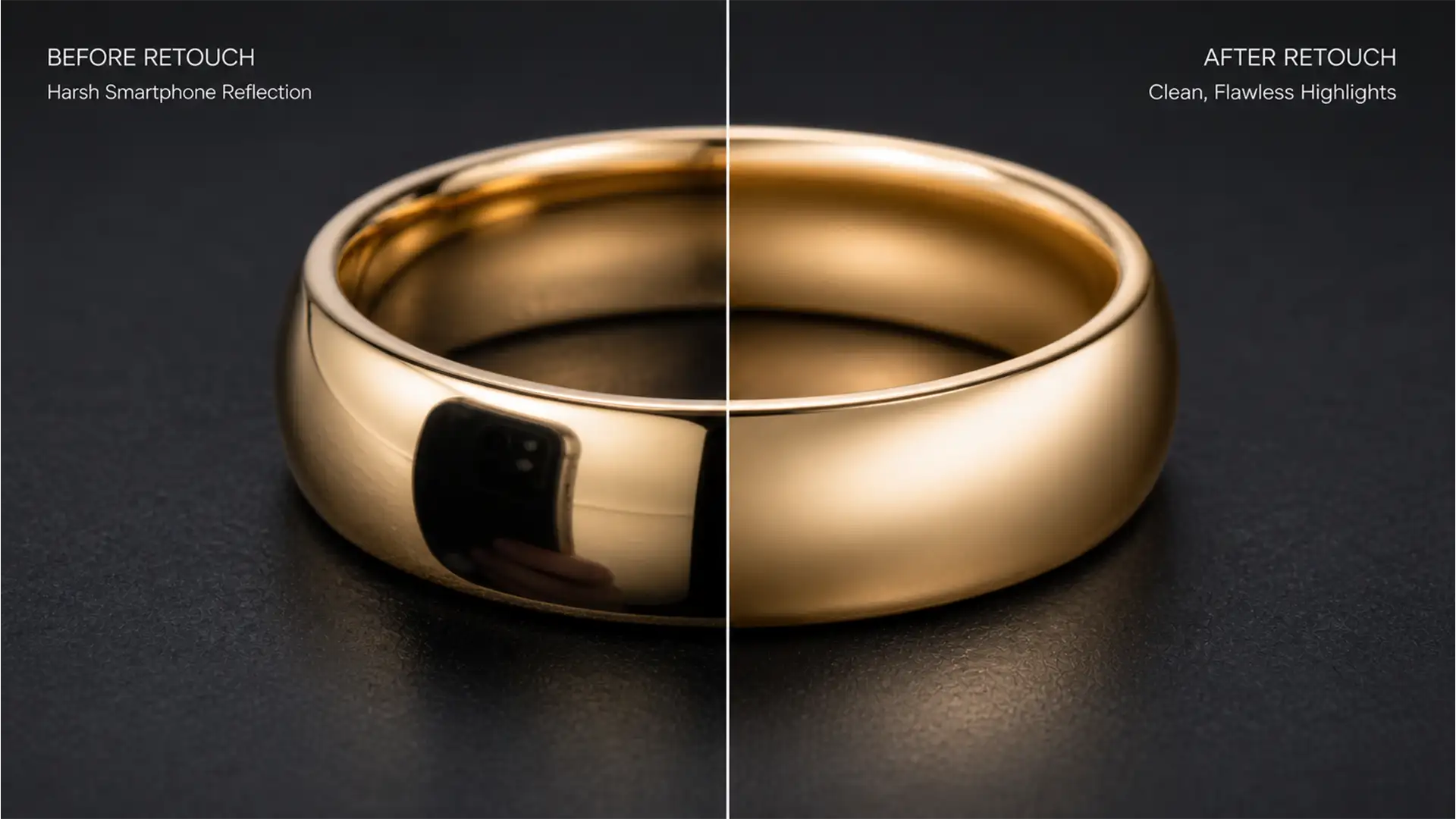Remove Smartphone Reflections from Gold Jewelry