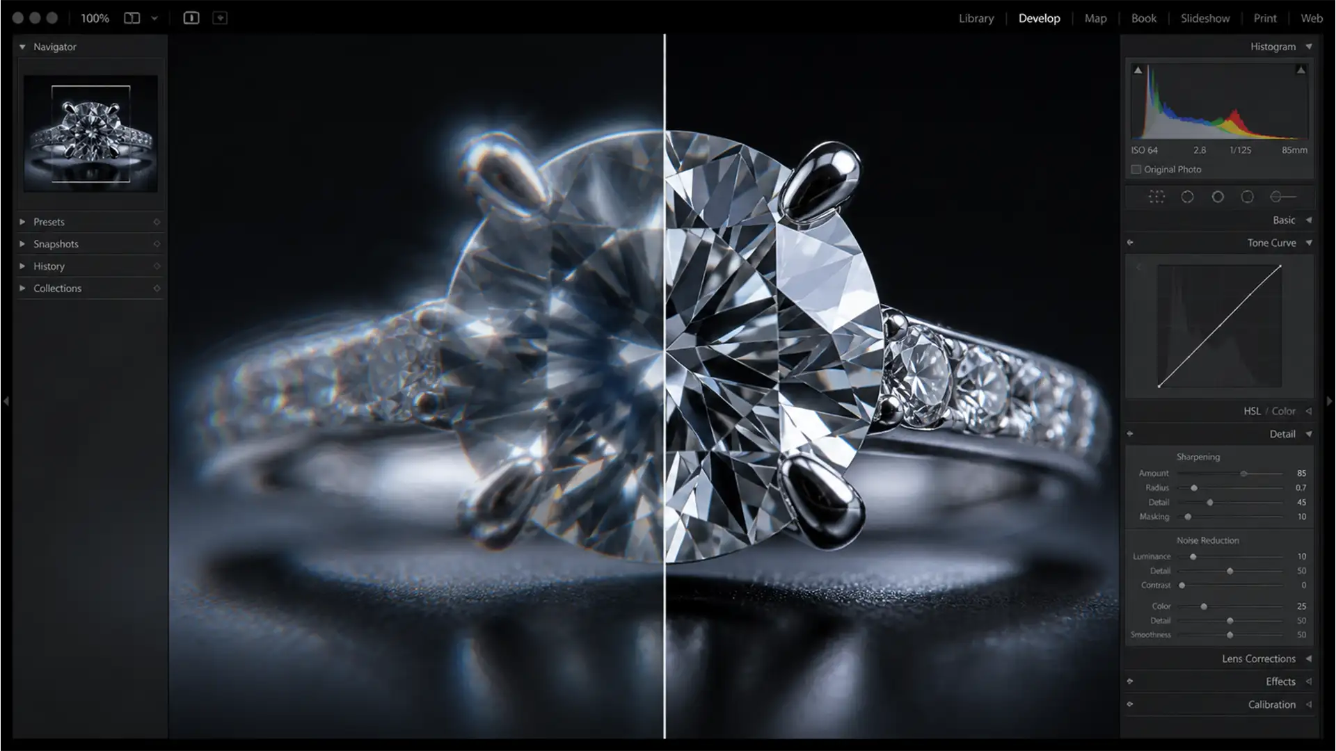 Eliminating Focus Stacking Halos and Ghosting in Macro Jewelry Retouching