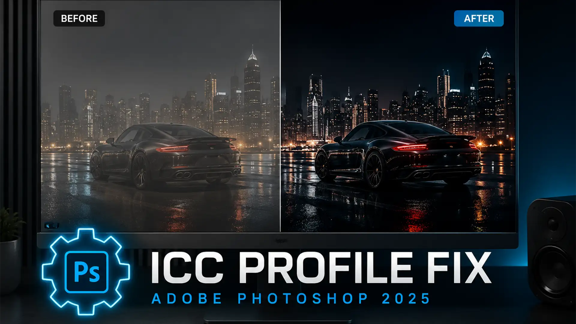 Fix Muddy Blacks in Photoshop 2025: Legacy ICC Profile Fix